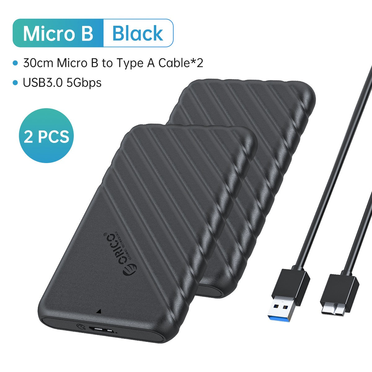 ORICO HDD externo 2,5 "funda HDD USB 3,0 a SATA 5Gbps funda de disco duro para 7-9.5mm 2,5 pulgadas SATA hd externo para PC