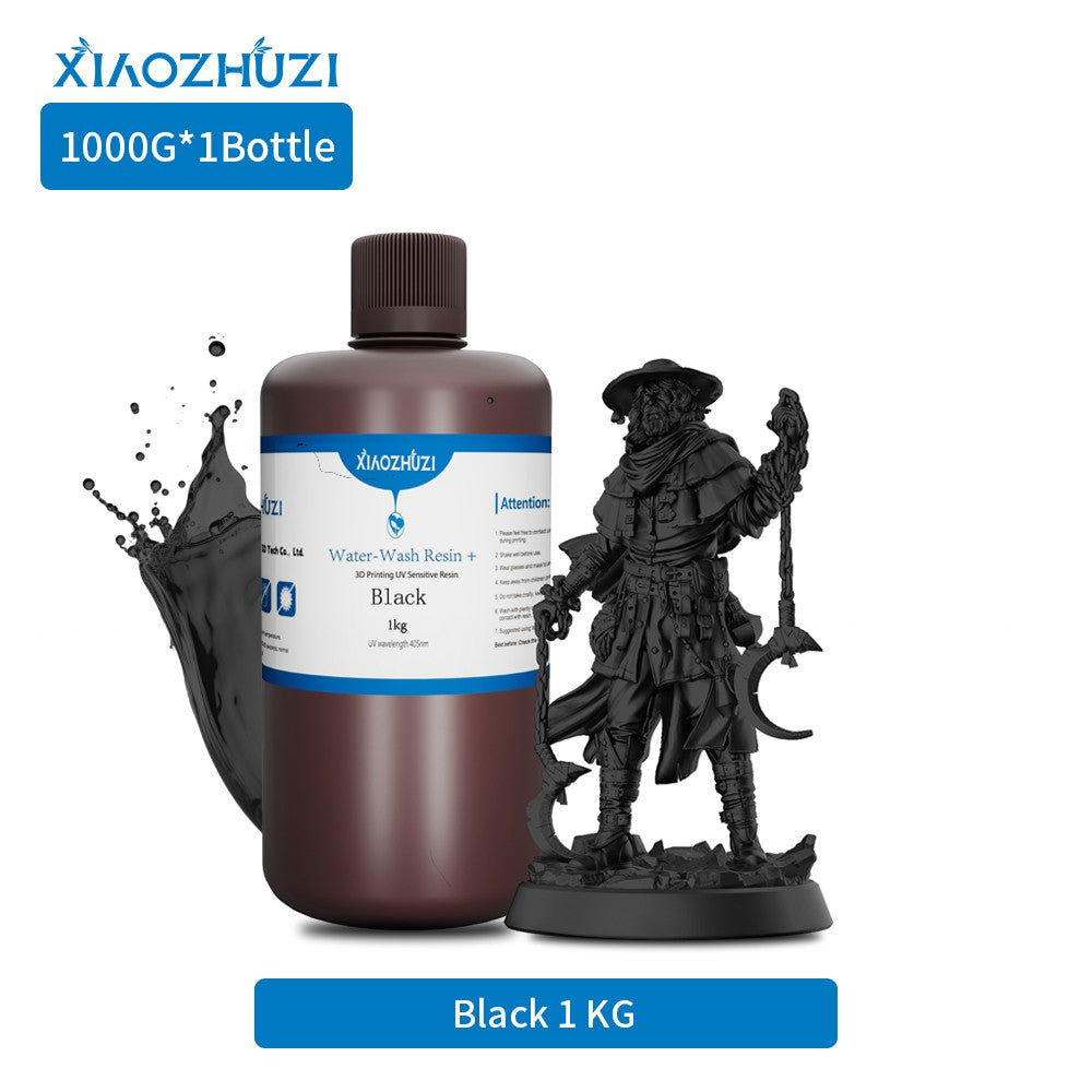 XiaoZhuzi - Resina Lavable de Curado por Luz de 405nm, Resina Fotopolímera para Impresión 3D, Compatible con Impresoras 3D Anycubic/Elegoo LCD DLP