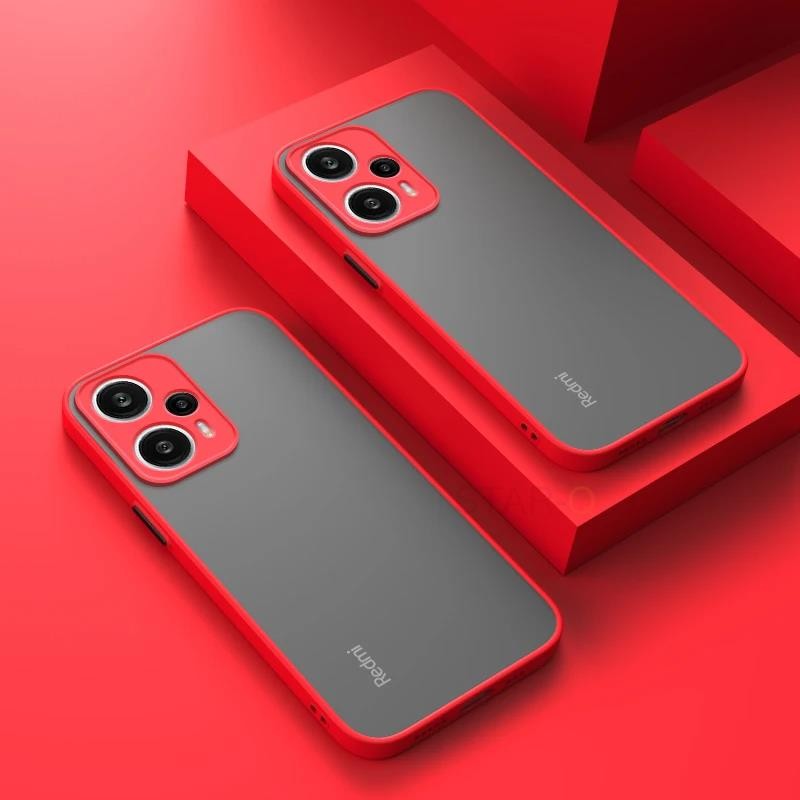 Funda rígida mate Note12 S para Xiaomi Redmi Note 12 Pro Plus 5g 12s 12pro 4g, funda trasera de silicona translúcida a prueba de golpes Redmi12
