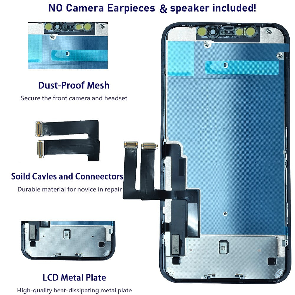 Pantalla OLED para iPhone 11 Pantalla LCD MONTAJE DE digitalizador con Pantalla táctil para iPhone 11 Reemplazo de Pantalla LCD