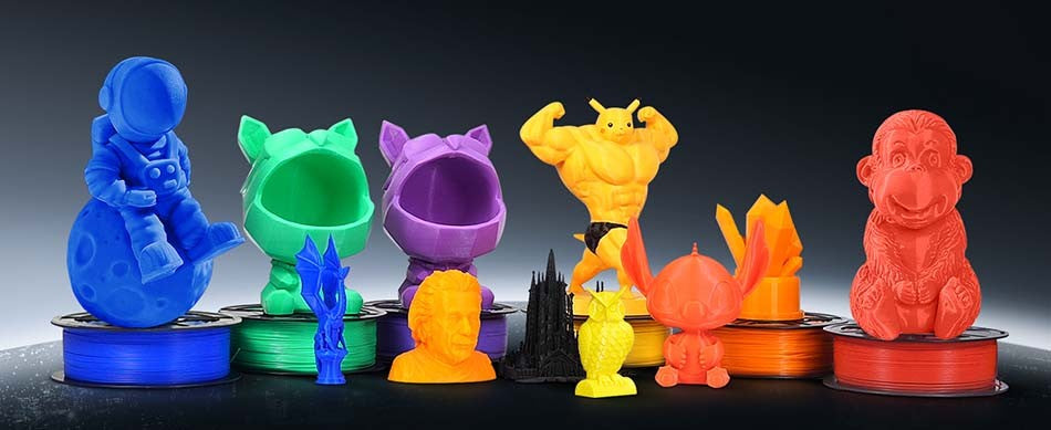 Filamento JAYO PLA 1,75 MM 5 rollos filamento de impresora 3D PLA 100% sin burbujas para FDM Coloful Material de impresión 3D regalo DIY