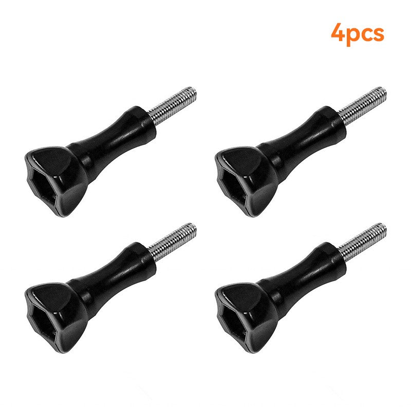 Juego de tornillos de pulgar largos, 1/10 Uds., Compatible con GoPro 13 12 11 10 9 8 cámaras deportivas, tornillos fáciles de apretar y aflojar, acero inoxidable
