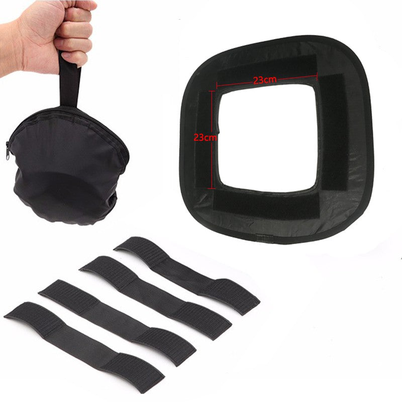 Difusor Softbox para YONGNUO YN600L II YN900 YN300 YN300 III IV Godox Viltrox Pixel, Panel de Luz LED para Video, Filtro Suave Plegable