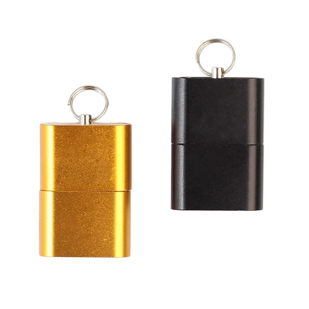 Mini adaptador de lector de tarjetas de memoria, aleación de aluminio, ultrafino, 480 Mbps, USB 2,0 T Flash, TF, Micro SD
