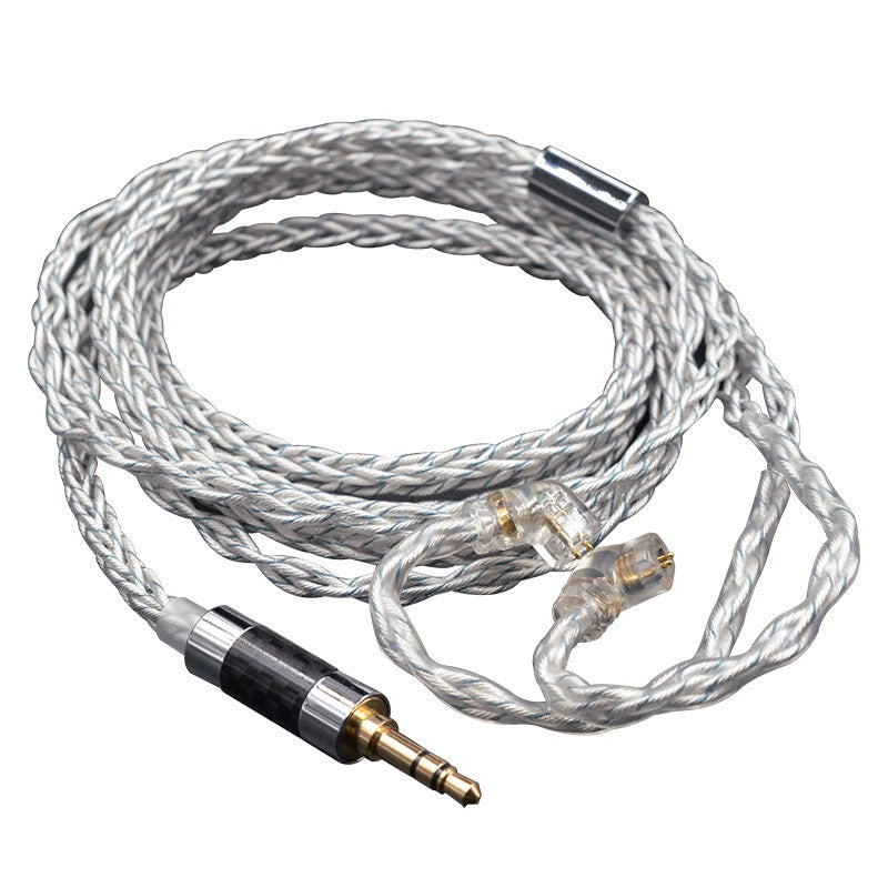 KZ 8 núcleos plata azul híbrido 784 núcleos Cable de actualización plateado Cable de auriculares para KZ ZS10 PRO ZSN PRO ZSX DQ6 ZAX ASX ASF