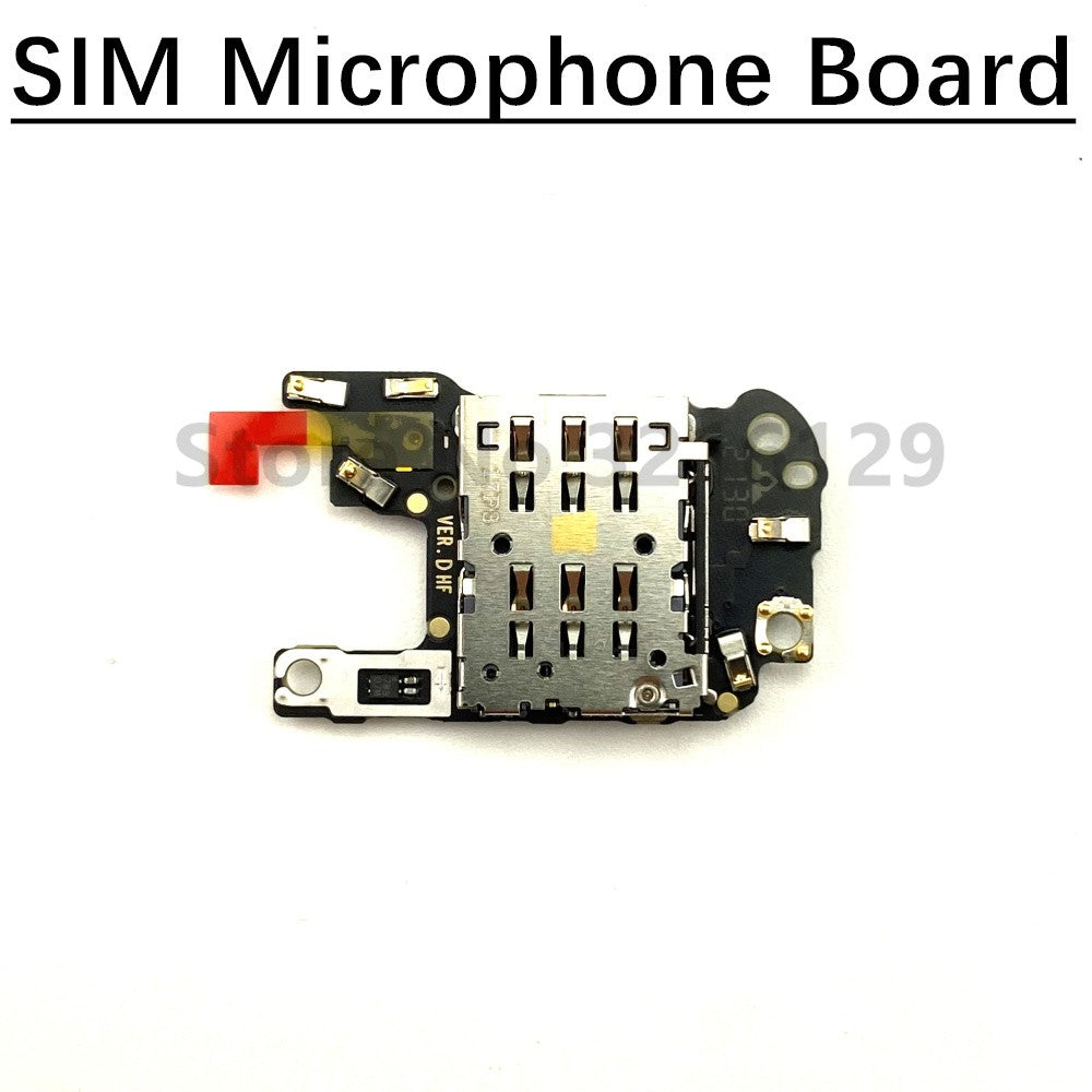 Placa SIM de micrófono para Huawei P30 Pro, altavoz, timbre, Sensor de huellas dactilares, puerto de carga de volumen de encendido/apagado, Cable flexible