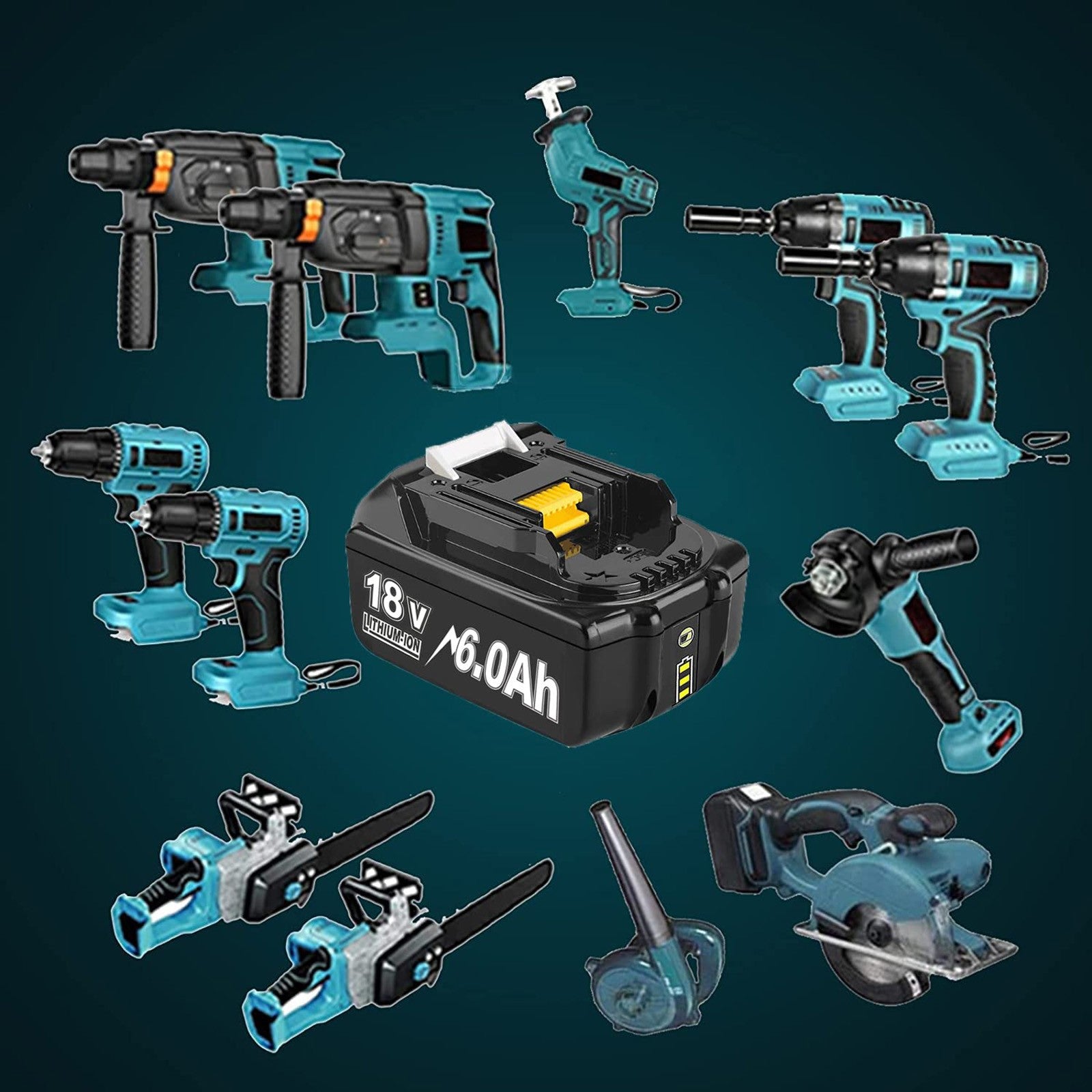 Para Makita BL1830 18V batería 6000mAh batería recargable 18V BL1830 BL1815 BL1860 BL1840 batería de herramienta eléctrica de repuesto