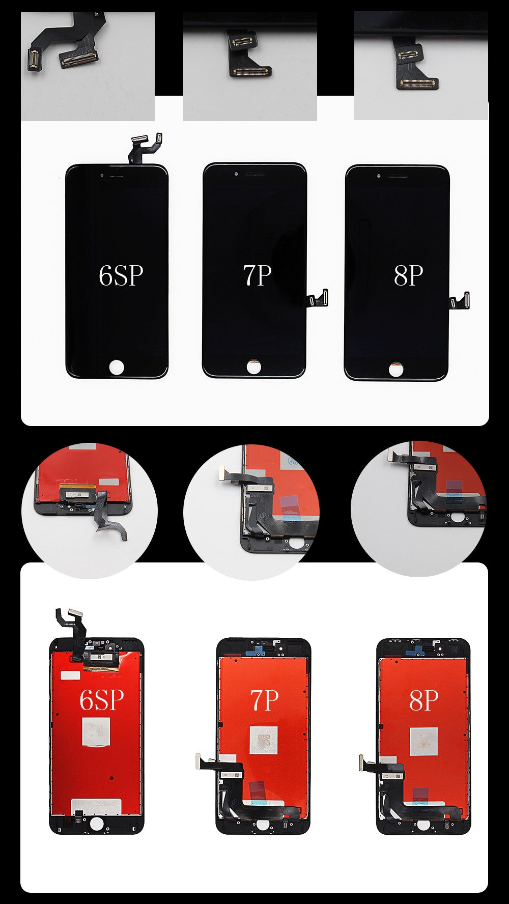 Pantalla LCD con Digitalizador Táctil 3D Perfecto para iPhone 6 6S 7 8 Plus X XR XS MAX 11, Pantalla para iPhone 12 13 PRO