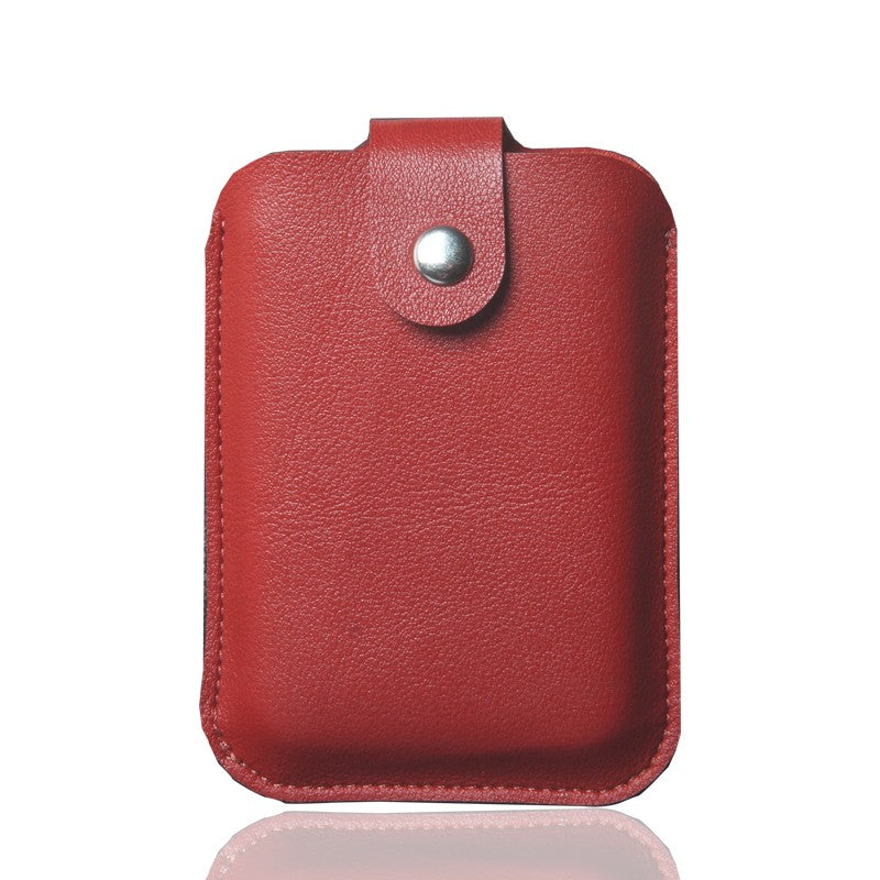 Funda de cuero con funda para banco de energía para iPhone 13, funda para batería externa Magsafe