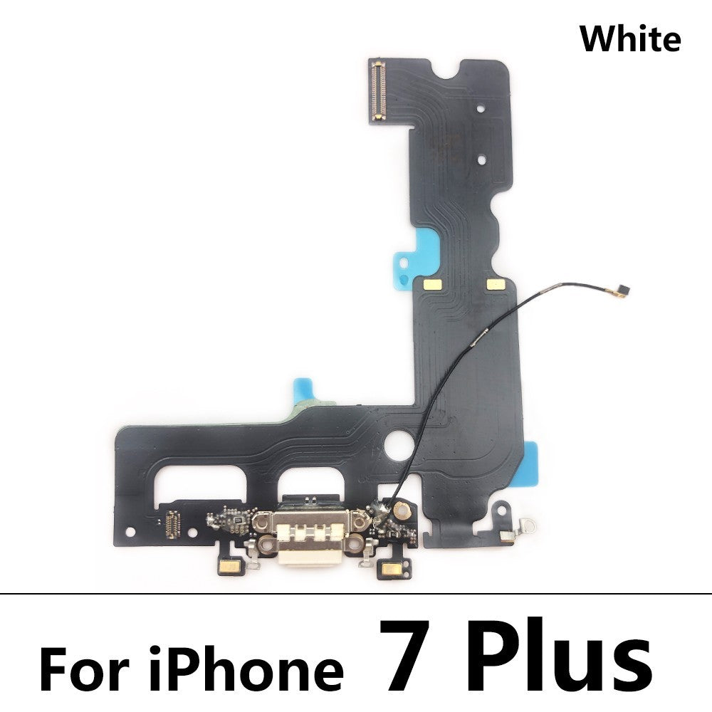 Testado para iPhone 7 8 Plus X XR XS Max cargador puerto USB conector Dock Cable flexible con conector de Audio Micro y auriculares