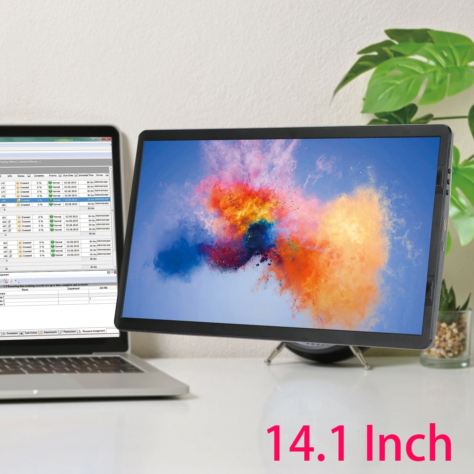 Monitor LCD para ordenador portátil de 14 y 6 pulgadas, pantalla plegable para conferencias, oficina, tipo C, interruptor de teléfono, Panel de Monitor para juegos PS4/5