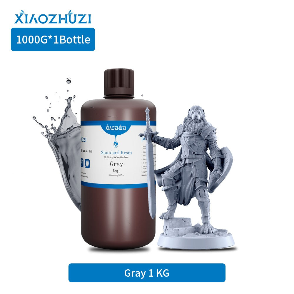 XiaoZhuzi - Resina Estándar de Curado por Luz de 405nm Compatible con Impresoras 3D Elegoo y Anycubic 405nm SLA DLP LCD.