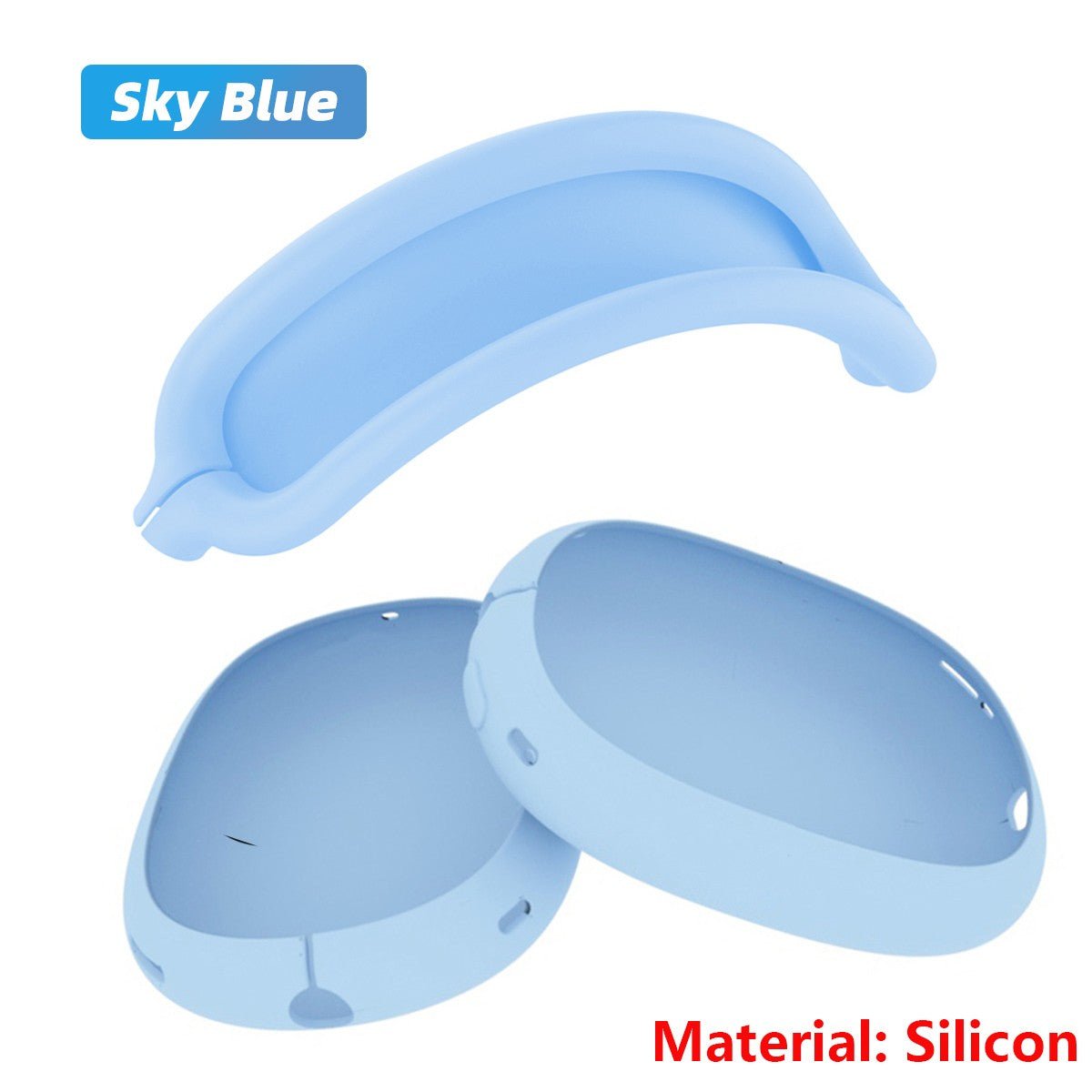 Funda transparente suave antiarañazos para AirPods Max TPU inalámbrico a prueba de golpes funda protectora para auriculares