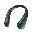 Ventilador de Cuello Portátil JISULIFE, Batería Recargable de 4000mAh, 5 Velocidades Ajustables, Ventilador de Cuello sin Aspas Manos Libres Giratorio para Deporte