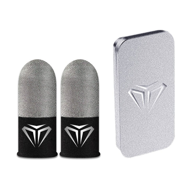 Guantes de dedo a prueba de sudor para juegos de teléfono, funda antideslizante para los dedos, para PUBG, pantalla táctil, acceso práctico, 2 uds.