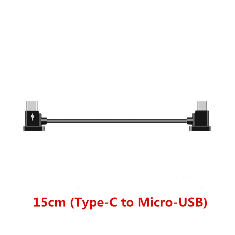 Cable de datos de Control remoto para Dron DJI Mini 3 Pro /Mavic 3/Mini 2 /Mavic Air 2/Air 2S, Cable de datos de Control remoto de RC-N1, IOS, Android, Micro tipo C