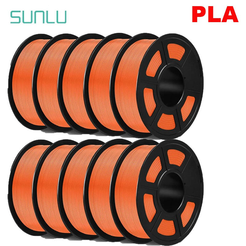 Filamento SUNLU 3D PLA/PLA PLUS de 10 kg (22 lb), 1.75 mm, Filamento para Impresora 3D, Ecológico y de Alta Resistencia