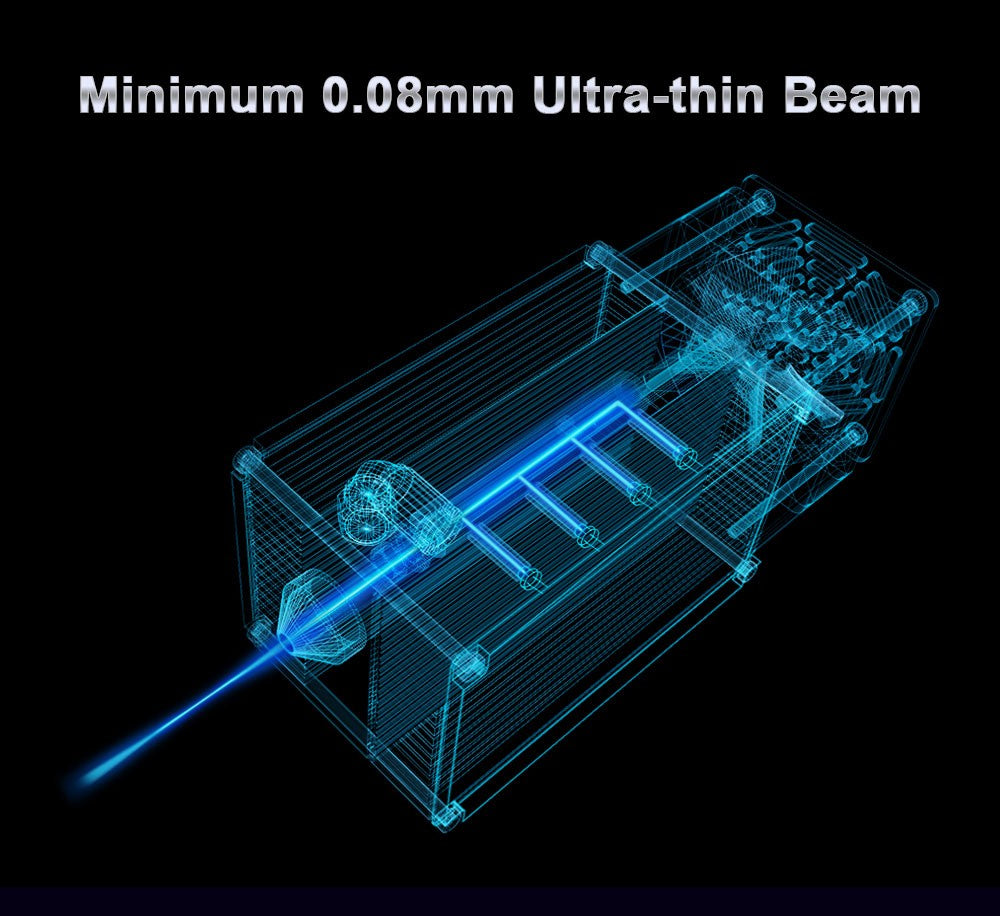 Árbol láser 20W 30W 40W 60W módulo láser con asistencia de aire TTL módulo de luz azul para grabador láser CNC herramientas de corte de carpintería