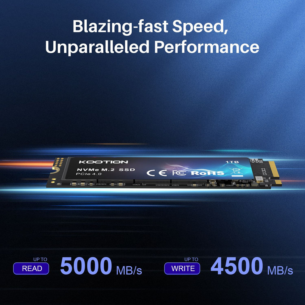KOOTION X16 SSD Nvme M2 512GB 1TB 2TB Gen4 Nvme SSD disco duro M.2 2280 PCIe 4,0x4 unidad interna de estado sólido para ordenador portátil de escritorio