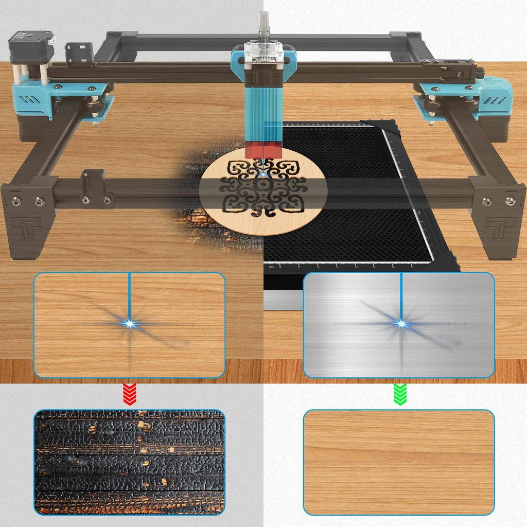 TWO TREES Mesa de grabado láser CNC, máquina de corte láser, mesa de trabajo de panal para máquina cortadora de Co2 TS2 TTS-55, piezas de equipo de búsqueda láser