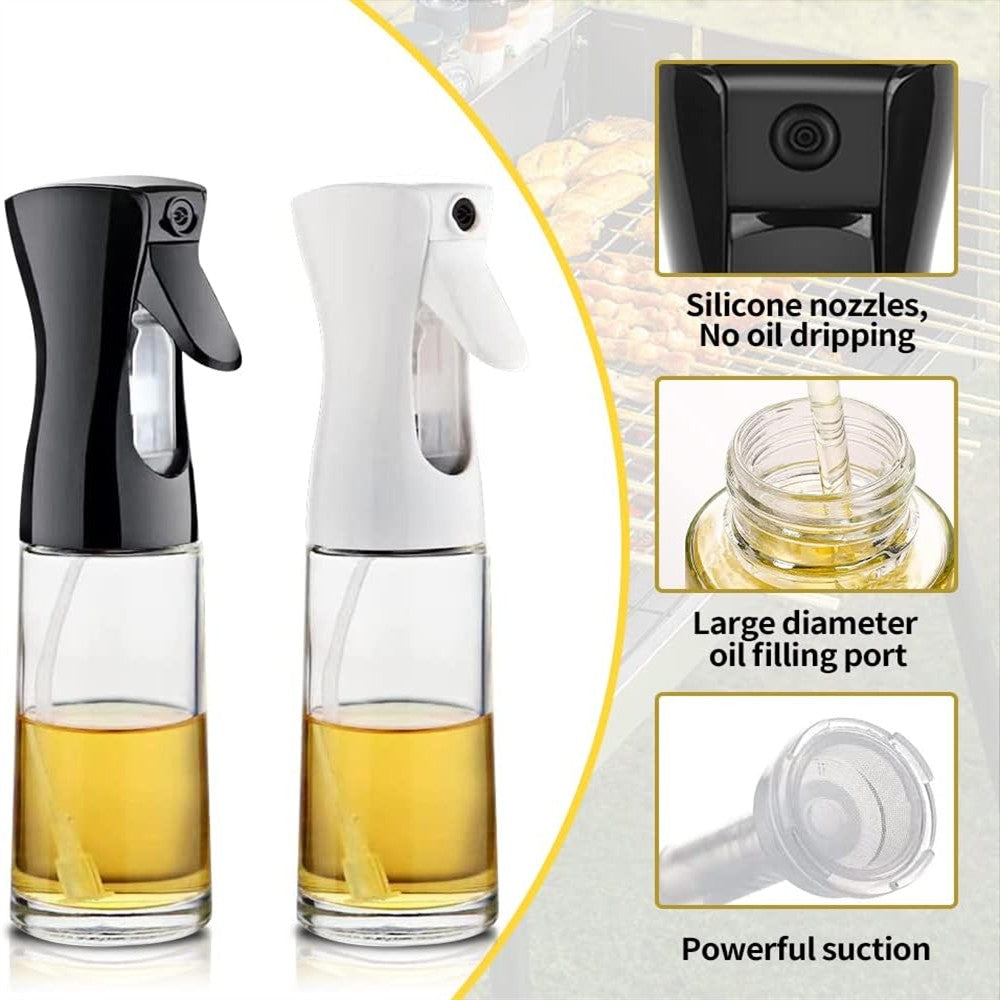 Spray de aceite para cocinar, botella dispensadora de aceite de oliva, pulveriza