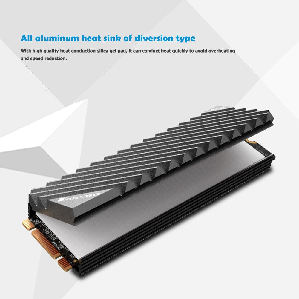 Disipador de calor M.2 SSD NVMe M2 2280 SSD Disco Duro disipador de calor de aluminio con almohadilla térmica para ssd m2 Escritorio PC Junta térmica nvme heatsink