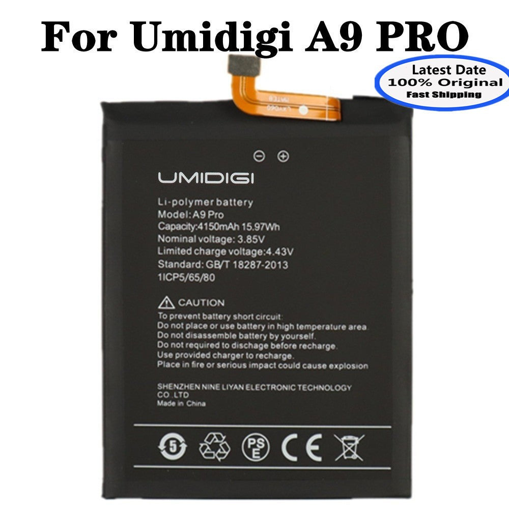 Nueva batería 100% Original para UMI Umidigi A9 Pro A9Pro 4150mAh, baterías para teléfono + herramientas en stock, envío rápido