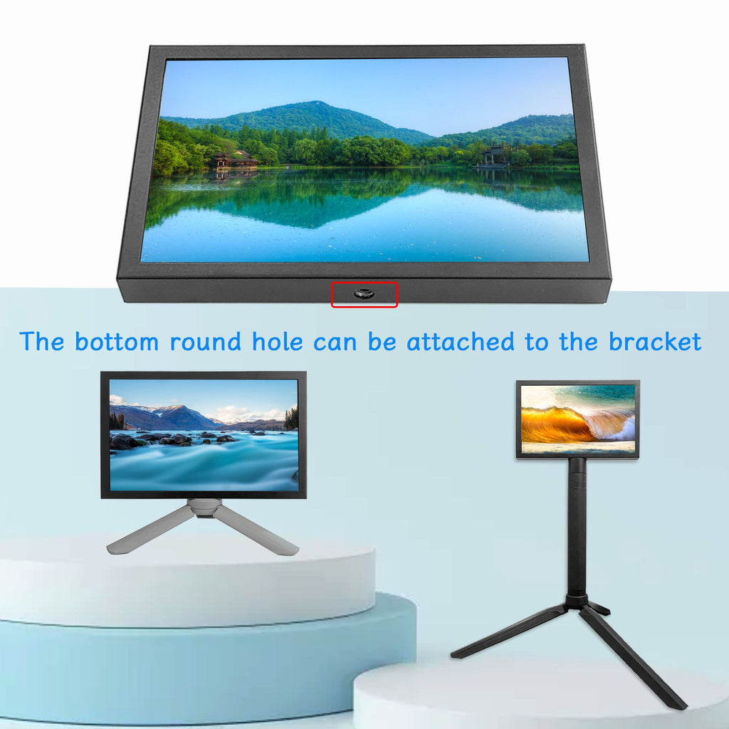 LCD1024x600 Monitor LCD HDMI de 7 pulgadas, adecuado para dispositivos de cámara/monitor/proyector, conexión AV/VGA/CC multiinterfaz