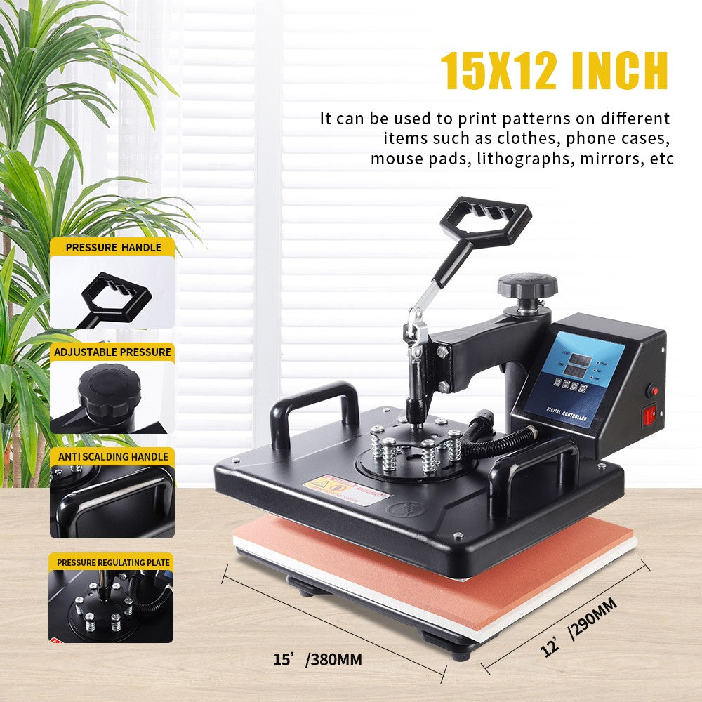 Barato 30*38CM 8 en 1 Combo máquina de prensado en caliente impresora de sublimación 2D máquina de transferencia de calor para tapa taza placa camisetas aprobado por la CE