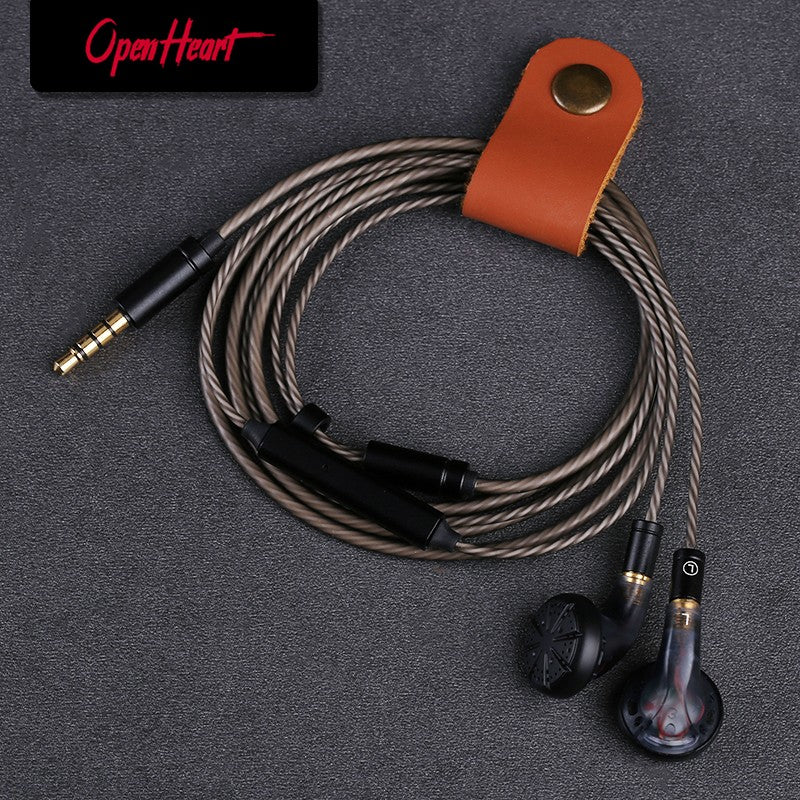 Auriculares OPENHEART con cable y micrófono MMCX, botón de llamada telefónica, controles de calidad musical, sonido, auriculares HIFI, cable desmontable de 3,5mm