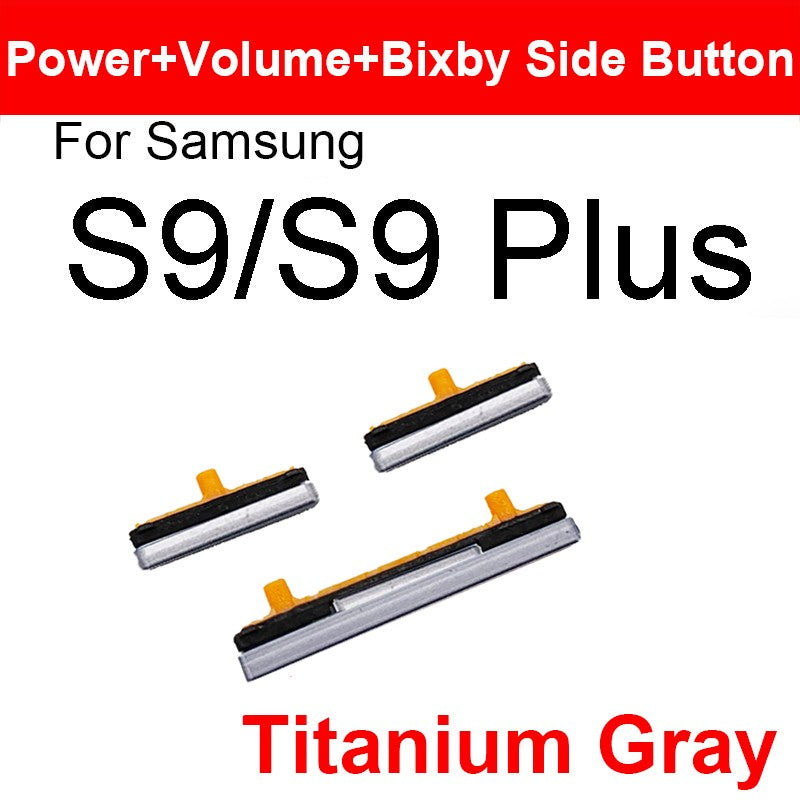 Volumen de encendido y apagado + botón Bixby para Samsung Galaxy S8 S9 S10 Plus, botón de tecla lateral para piezas de reparación Samsung Note 8