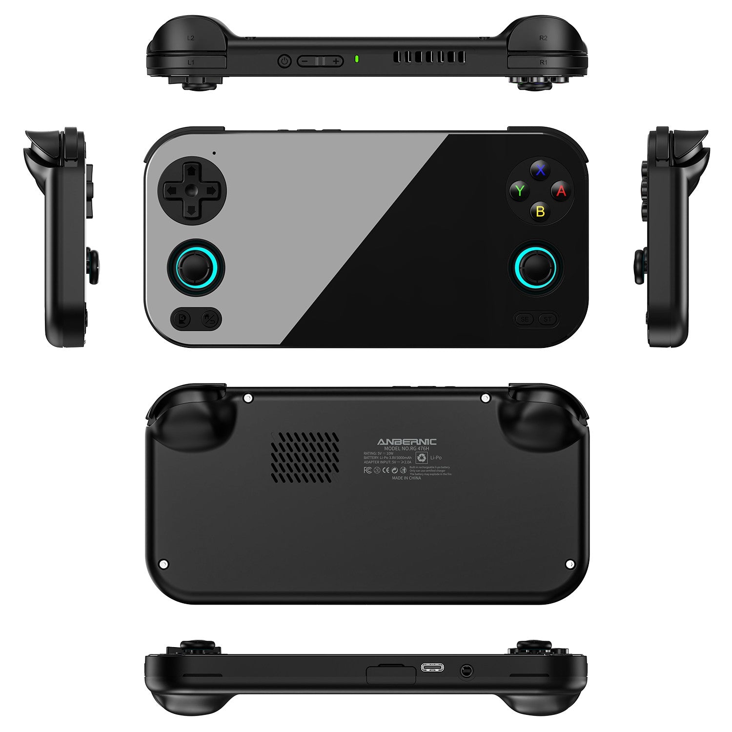 ANBERNIC RG 476H consola de juegos portátil RG467H 4,7 "HD multitáctil pantalla completa Hall disparadores Wifi reproductor de videojuegos Retro PSP PS2