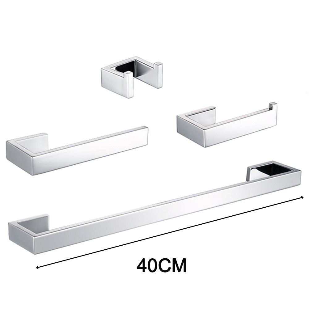 Juego de accesorios de baño, portarrollos de papel higiénico, soporte de toalla, barra de gancho de acero inoxidable, montado en la pared para dormitorio, cocina, Kit de Hardware de baño