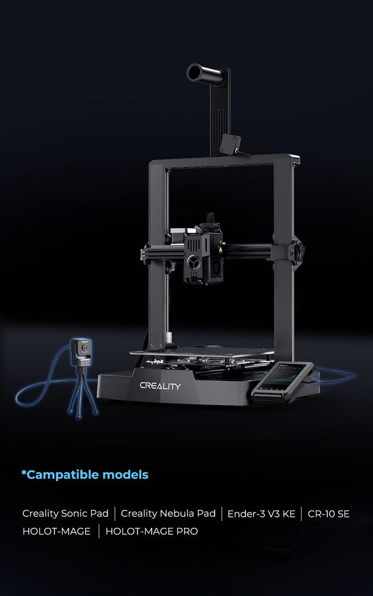 Cámara Creality Nebula Cámara USB de alta definición con función de visión nocturna de filmación de lapso de tiempo para Ender 3 V3 KE/Halot Mage Pro