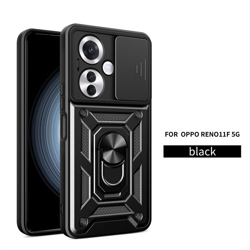Funda para OPPO Reno11F 5G, Protector de cámara con lente deslizante, armadura a prueba de golpes, Coque para OPPO Reno11 F Reno 11F 11 F 5G