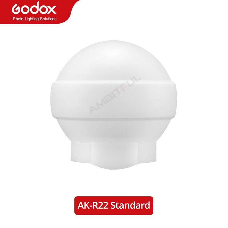 Godox AK-R22 cúpula difusora de fotografía de silicona plegable para flashes de la serie V1 AD100PRO AD200PRO (con H200R) fotografía