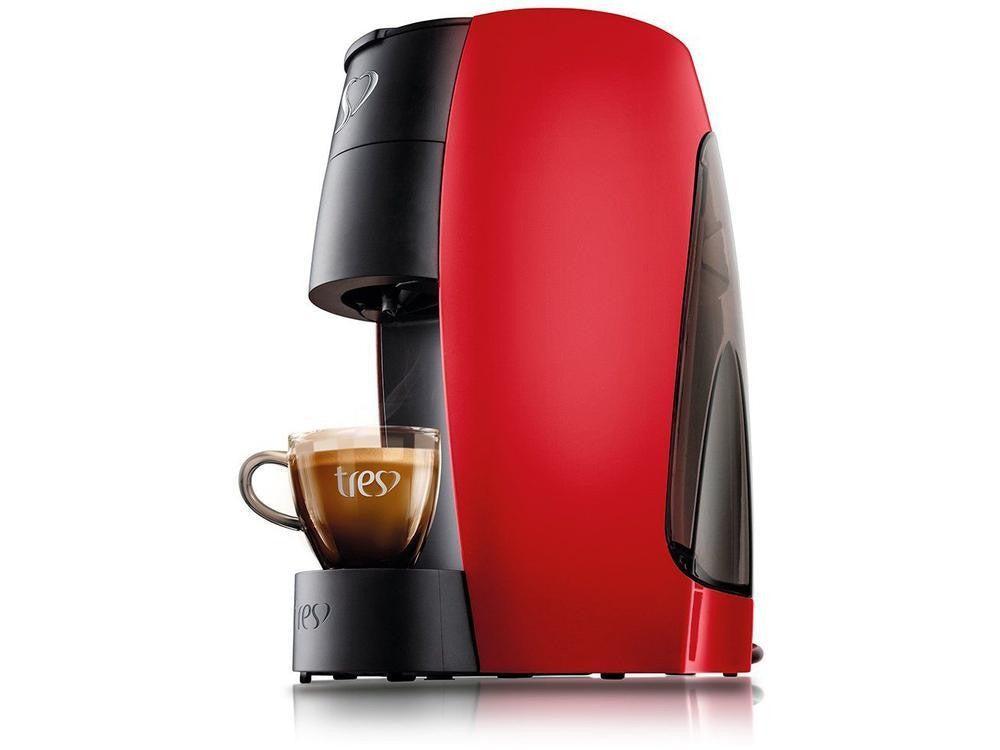 Maker-220V de café expreso, rojo, Tres Lov