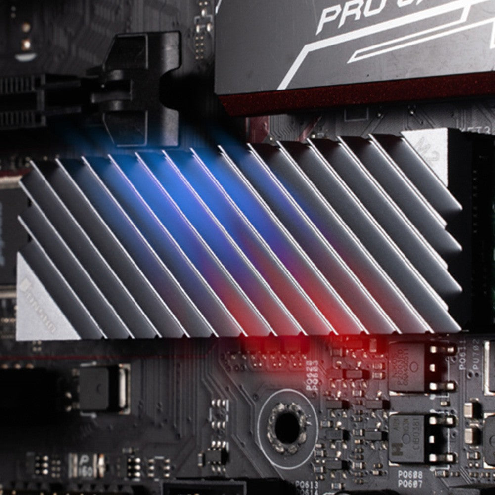 Disipador de calor M.2 SSD NVMe M2 2280 SSD Disco Duro disipador de calor de aluminio con almohadilla térmica para ssd m2 Escritorio PC Junta térmica nvme heatsink