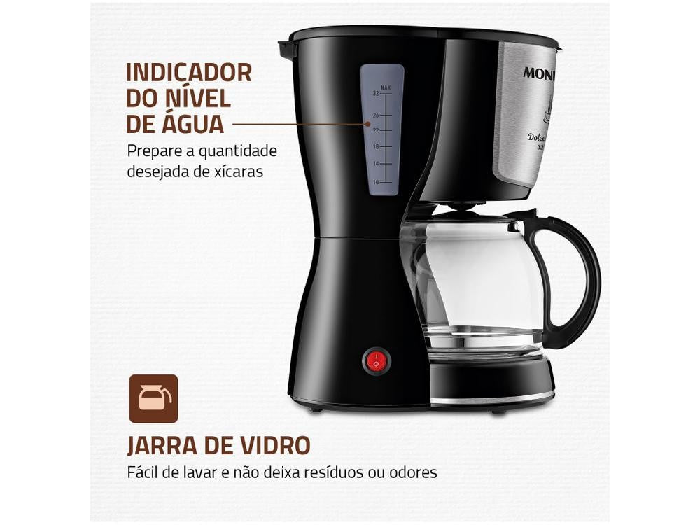 Cafetera eléctrica Mondial Dolce Arome, C-32-32X - 220V