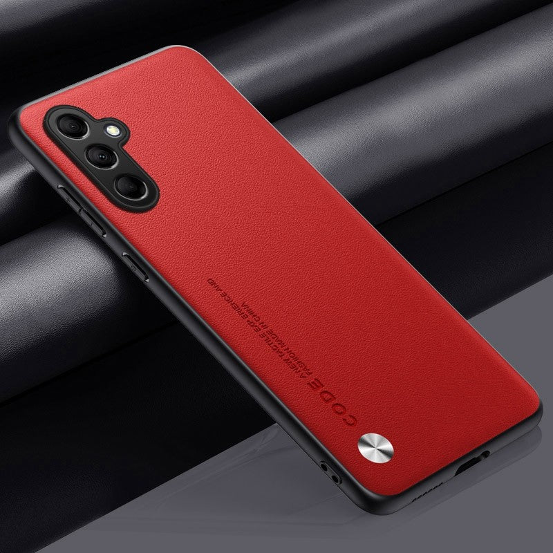 Funda mate M54 para Samsung Galaxy M54 M14 A34 A54 A24 A04 A04S A14 5G, funda de teléfono de protección completa delgada de silicona de cuero PU liso