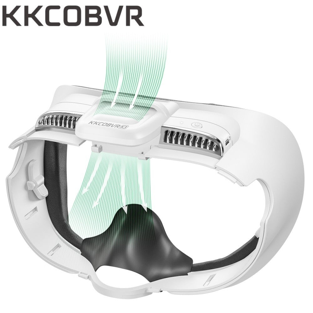 KKCOBVR K3 Ventilador de eliminación de niebla de espejo compatible con Quest 3, mantenimiento de ventilación facial