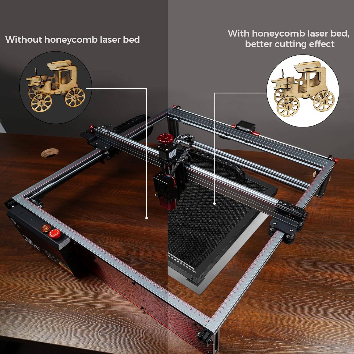 TWO TREES Mesa de grabado láser CNC, máquina de corte láser, mesa de trabajo de panal para máquina cortadora de Co2 TS2 TTS-55, piezas de equipo de búsqueda láser