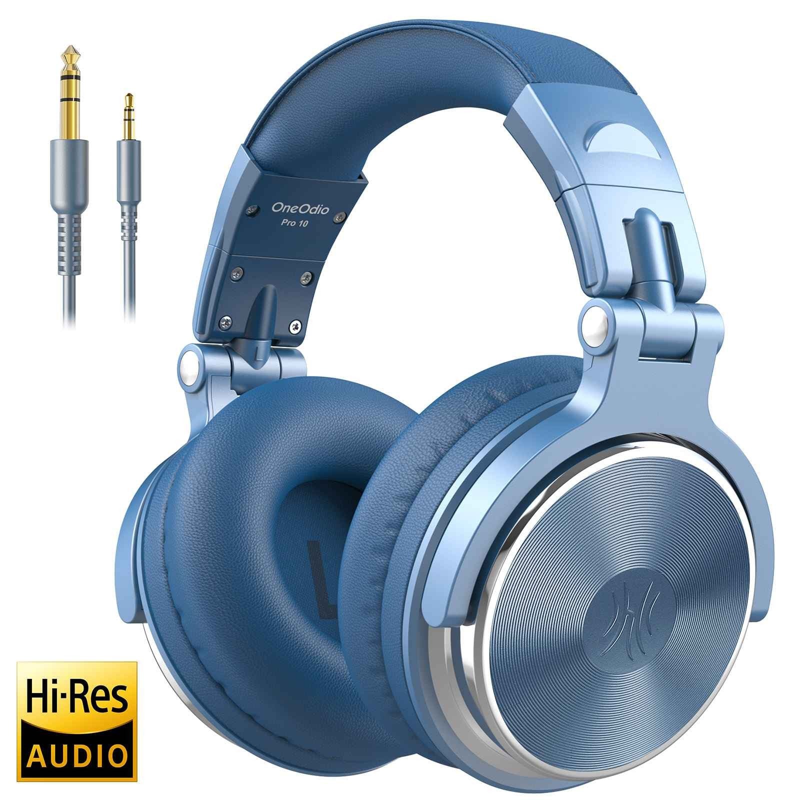Oneodio auriculares con cable, Pro 10/30/50 Profesional DJ cascos Con microfono, Estéreo de Mezcla y Monitor de Estudio, Auriculares de alta resolución HiFi Over Ear, para PC AMP Teléfono Piano Guitarra
