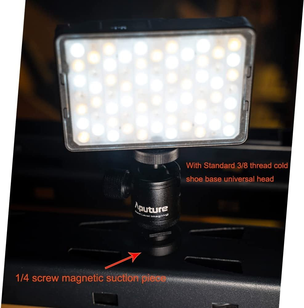 Aputure MC Pro RGBWW Luz LED, 2000K-10000K Soporte Atracción magnética Protección IP65 15 Efectos de luz incorporados Control por aplicación