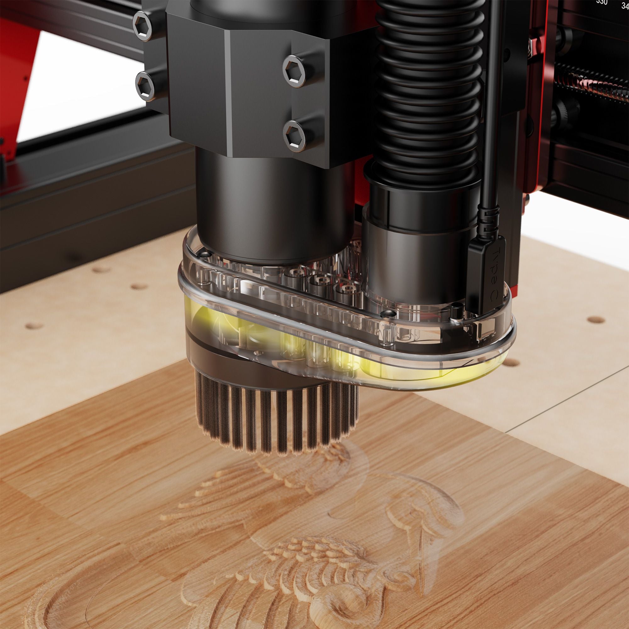 Twotrees-enrutador CNC de 3 ejes/4 ejes, fresadora y cortadora TTC450 PRO, grabador de joyería para madera, acrílico, PCB, PVC, MDF, Metal