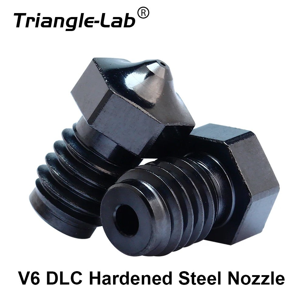 Boquilla de acero endurecido Trianglelab V6 DLC con recubrimiento nano para extrusora Dragonfly Dragon Hotend V6 Hotend Matrix DDB