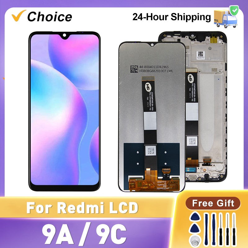 Pantalla LCD de 6,53 pulgadas para Xiaomi Redmi 9A M2006C3LG montaje de digitalizador con pantalla táctil para Redmi 9C LCD M2006C3MG piezas de repuesto