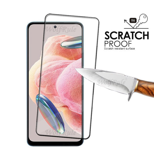 1-4 Uds para Redmi Note 12 4G vidrio Xiaomi Redmi Note 12 4G vidrio templado cubierta completa pegamento Protector de pantalla Redmi Note 12 4G vidrio