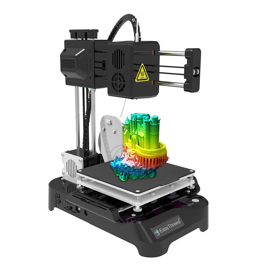 Impresora 3D Easythreed Mini K9, Fácil de Usar, Impresión con un Clic, Plataforma de Construcción Magnética, Impresora de Escritorio K7, Regalo para Niños Principiantes