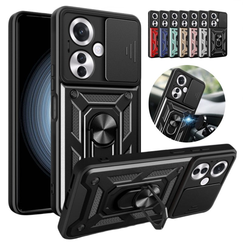 Funda para OPPO Reno11F 5G, Protector de cámara con lente deslizante, armadura a prueba de golpes, Coque para OPPO Reno11 F Reno 11F 11 F 5G